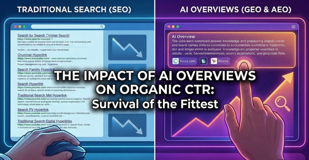 The Impact of AI Overviews on Organic CTR: Survival of the Fittest in 2026