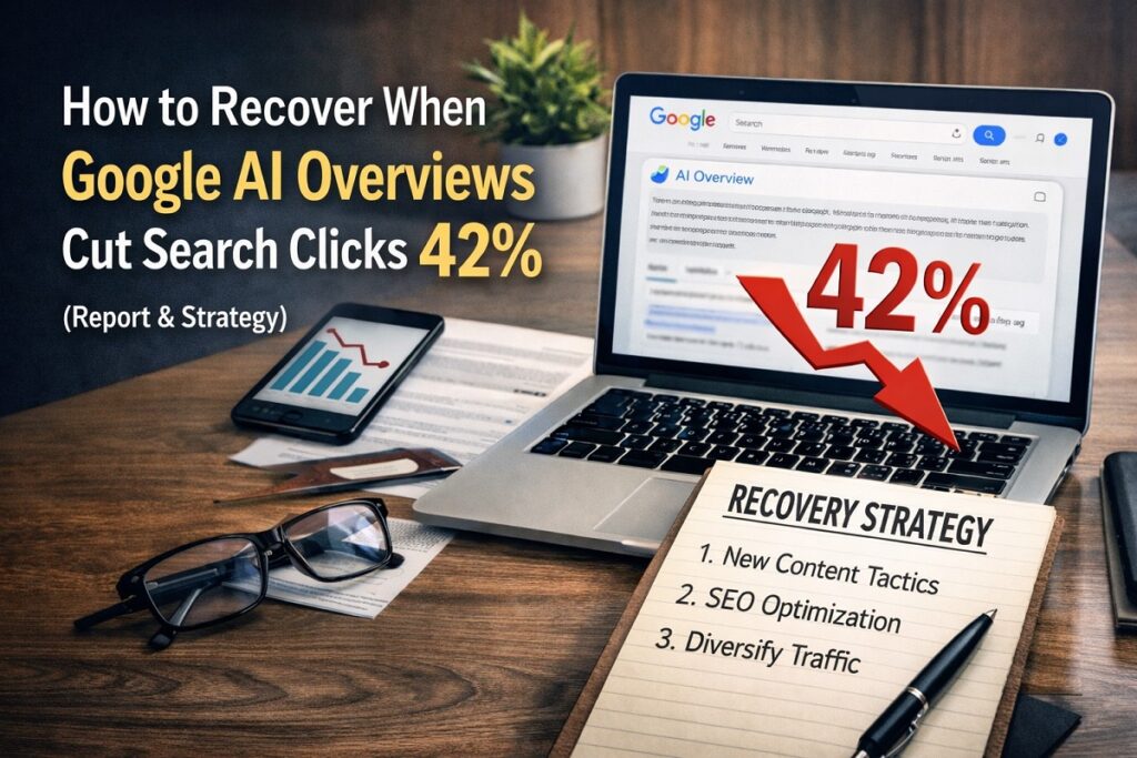 How to Recover When Google AI Overviews Cut Search Clicks 42% (Report & Strategy)