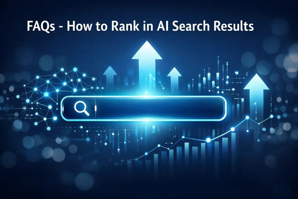 FAQs - How to Rank in AI Search Results 1 FAQs - How to Rank in AI Search Results