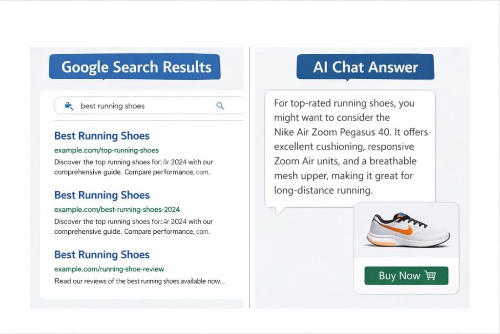 Google vs AI search a comparison