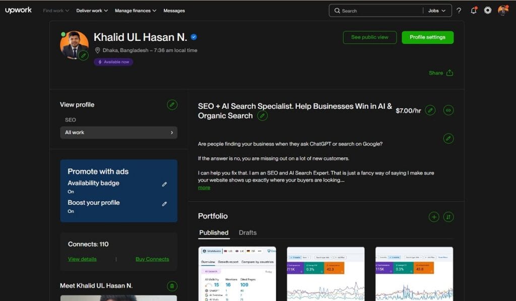 Home 19 You can also hire me on Upwork.