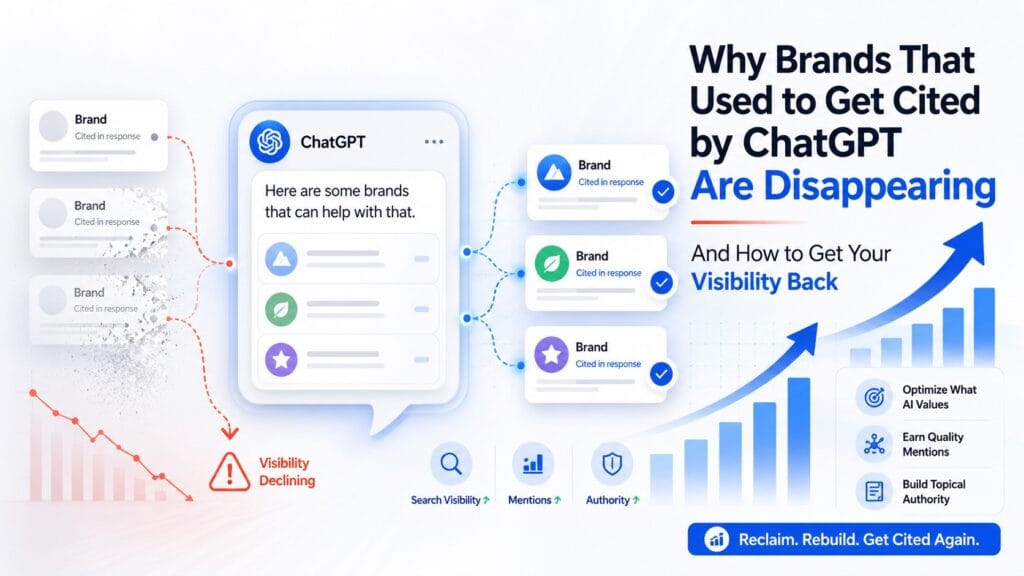 Brand recovery through AI visibility