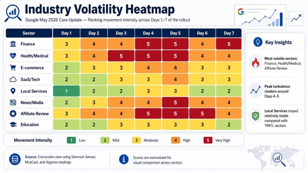 Industry volatility heatmap overview