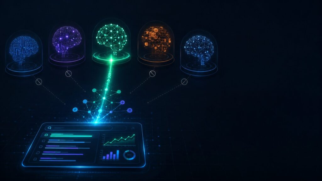 Each AI Engine Has a Different Brain, and Your SEO Strategy Only Talks to One of Them 1 AI selection and data network
