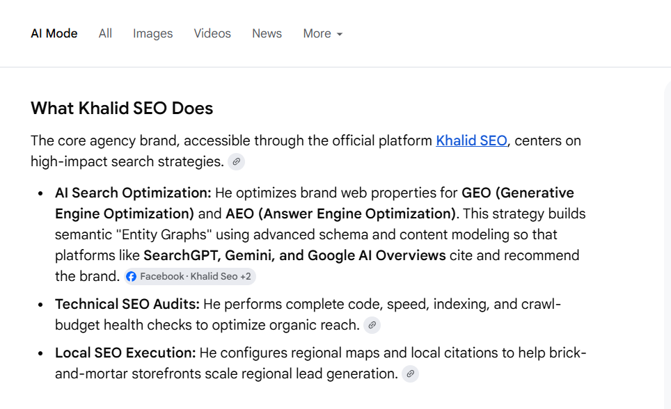 khalid seo in ai mode